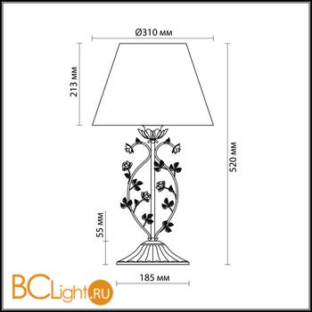 Настольная лампа Odeon Light Tender 2796/1T - Схема