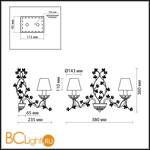 Бра Odeon Light Tender 2796/2W - Схема