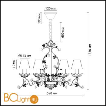 Люстра Odeon Light Tender 2796/6 - Схема