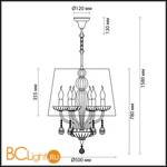 Подвесной светильник Odeon Light Teona 4195/6 - Схема