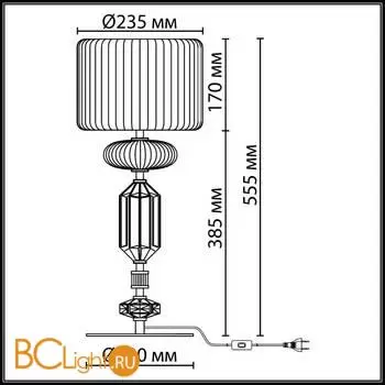 Настольная лампа Odeon Light TERRA 5414/2TA - Фото 0