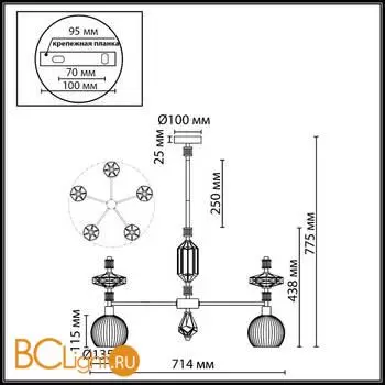 Люстра Odeon Light TERRA 5414/5 - Фото 0