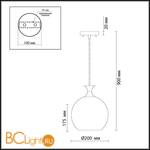 Подвесной светильник Odeon Light Terro 2093/1A - Схема