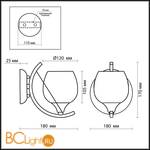 Бра Odeon Light Terro 2093/1W - Схема