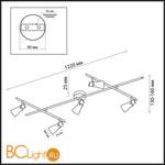 Спот (точечный светильник) Odeon Light Terza 2066/5C - Схема