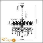 Люстра Odeon Light Tetro 2932/6 - Схема