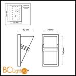 Настенный светильник Odeon Light Tiara 2023/1W - Схема