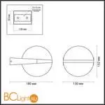 Уличный настенный светильник Odeon Light TILDA 6652/12WL - Фото 1