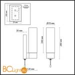 Бра Odeon Light Tingi 2660/1W - Схема