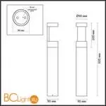 Садово-парковый фонарь Odeon Light TION 6657/10GL - Фото 1