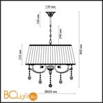 Подвесной светильник Odeon Light Tivola 2913/5 - Схема