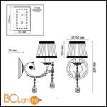 Бра Odeon Light Tivola 2914/1W - Схема