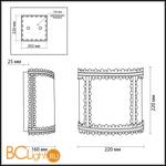 Настенный светильник Odeon Light Tony 3294/1W - Схема