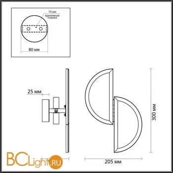 Настенный светильник Odeon Light TOSCANA new 5447/2W - Фото 0