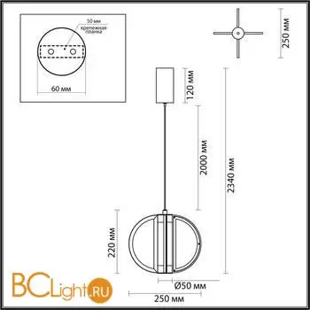 Подвесной светильник Odeon Light TOSCANA new 5447/12L - Фото 0