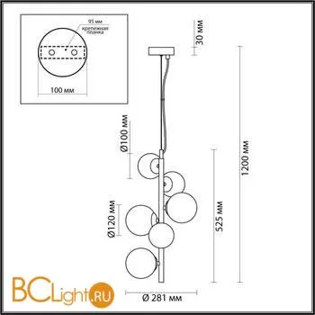 Подвесной светильник Odeon Light Tovi 4818/6 - Фото 2