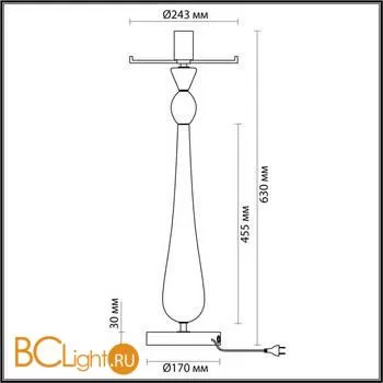 Основание для напольного торшера Odeon Light Tower 4868/1T - Фото 2
