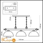 Подвесной светильник Odeon Light Traube 2267/3 - Схема