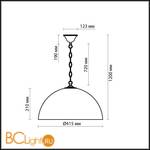 Подвесной светильник Odeon Light Traube 2267/2 - Схема