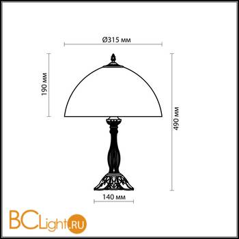 Настольная лампа Odeon Light Traube 2267/1T - Схема