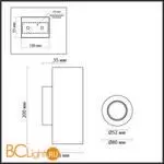 Настенный светильник Odeon Light Travertino 6625/2W - Фото 0