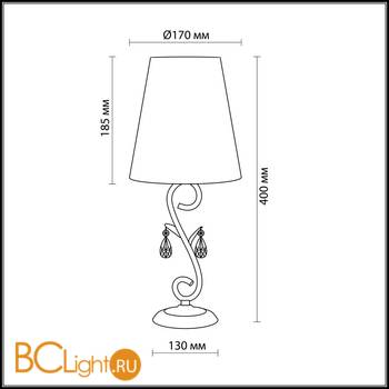 Настольная лампа Odeon Light Treli 2441/1T - Схема