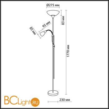 Торшер Odeon Light Trend 2711/1F - Схема