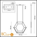 Подвесной светильник Odeon Light Trezor 4099/16L - Схема