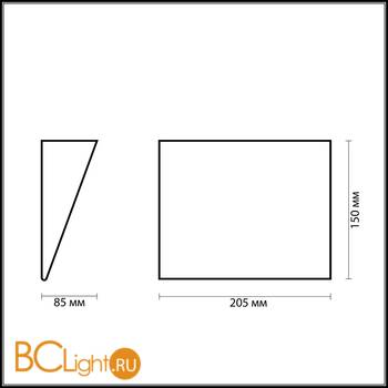 Настенный светильник Odeon Light Lan 2021/1W - Схема