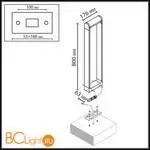 Садово-парковый фонарь Odeon Light TWINSET 7118/12GLA - Фото 1