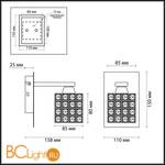 Бра Odeon Light Ulfa 2709/1W - Схема