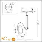 Потолочный светильник Odeon Light Uliss 3811/7CL - Схема