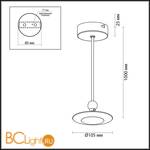 Подвесной светильник Odeon Light Uliss 3811/7L - Схема