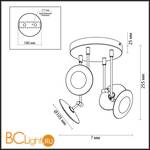 Потолочный светильник Odeon Light Uliss 3811/28CL - Схема