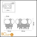 Настенный светильник Odeon Light Ulla 4636/2W - Схема