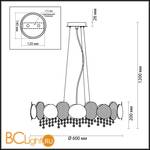 Подвесной светильник Odeon Light Ulla 4636/6 - Схема