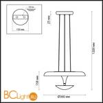 Подвесной светильник Odeon Light Vaga 4095/18L - Схема