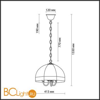 Подвесной светильник Odeon Light Valso 2344/3A - Схема
