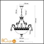 Подвесной светильник Odeon Light Varza 2430/3 - Схема