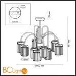 Люстра Odeon Light Vassa 4987/9C - Фото 1
