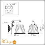 Бра Odeon Light Veado 2697/1W - Схема