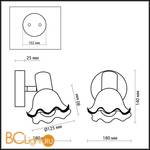 Cпот (точечный светильник) Odeon Light Vega 1977/1W - Схема