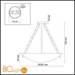 Подвесной светильник Odeon Light Velute 2094/5C - Схема