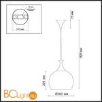 Подвесной светильник Odeon Light Velute 2094/1 - Схема