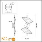 Настенный светильник Odeon Light Venta 4651/14WL - Схема