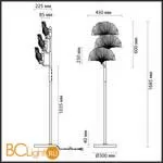 Торшер Odeon Light Ventaglio 4870/3F - Фото 1