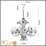 Люстра Odeon Light Vergina 1511/5 - Схема