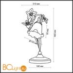 Настольная лампа Odeon Light Vergina 1511/1T - Схема