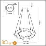 Подвесной светильник Odeon Light Verica 4156/99L - Схема