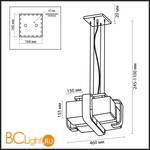 Подвесной светильник Odeon Light Via 2199/4 - Схема